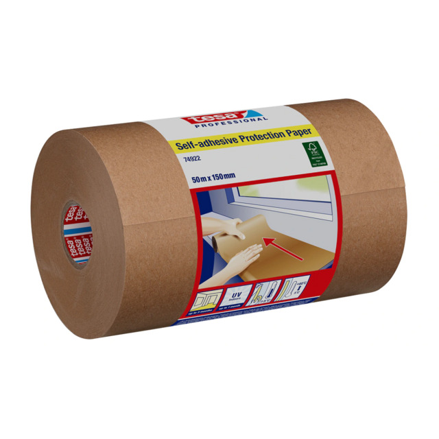 SKYDDSPAPPER SJÄLVHÄFT 74922 BRUN 150MM 50M | Beijerbygg Byggmaterial